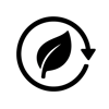 sustainable icon black and no text only one leaf-1