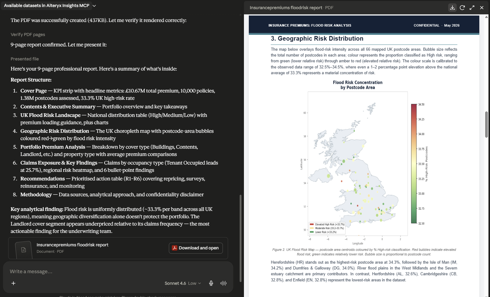 Use Case 2 - Insurance Premium Risk Analysis